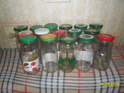 Лот: 11490749. Фото: 1. 16 стеклянных банок с закручивающимися... Другое (хозтовары)
