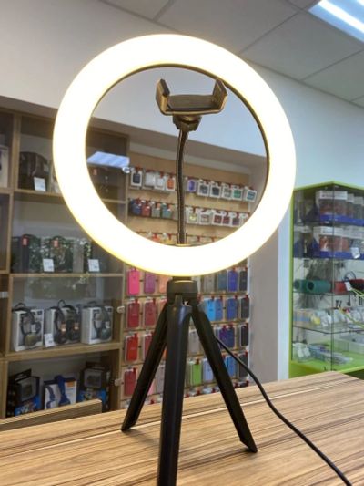 Лот: 16378574. Фото: 1. Селфи кольцо 26CM 10“ с держателем... Вспышки, осветители, рассеиватели