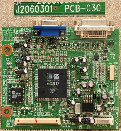 Лот: 3835424. Фото: 1. Майн J2060301 PCB-030 Монитор... Печатные платы