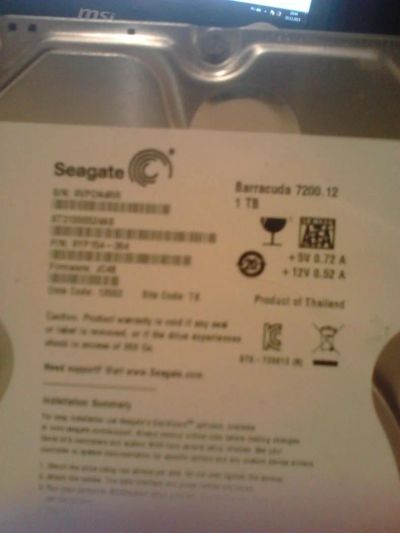 Лот: 6598454. Фото: 1. жесткий диск seagate barracuda... Жёсткие диски (HDD)