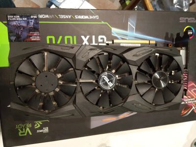Лот: 16839122. Фото: 1. Видеокарта GeForce GTX 1070 ROG... Видеокарты