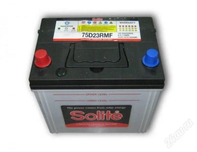 Лот: 2461310. Фото: 1. Продам аккумулятор Solite 75D23R. Аккумуляторы