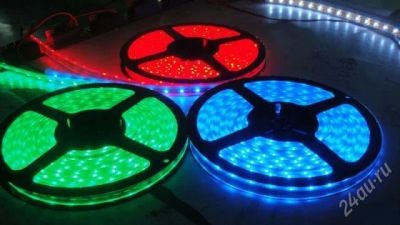 Лот: 2408554. Фото: 1. Светодиодная лента, RGB, 60 диодов... Другое освещение