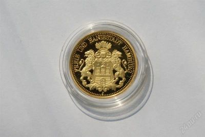 Лот: 1055613. Фото: 1. 20 Марок 1881 года - Au 24_карата... Европа