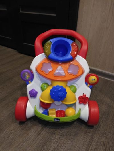 Лот: 16445109. Фото: 1. Игровой центр-ходунки 2 в 1... Ходунки, прыгунки, качели