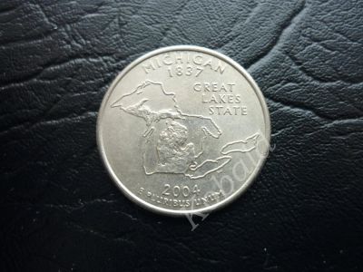 Лот: 3896413. Фото: 1. Квотер США 2004 год Штат Мичиган. Америка