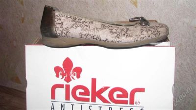 Лот: 959867. Фото: 1. Балетки Rieker 38рр. Балетки