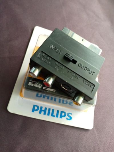 Лот: 20844080. Фото: 1. Переходник SCART-3RCA Philips. Шнуры, кабели, разъёмы