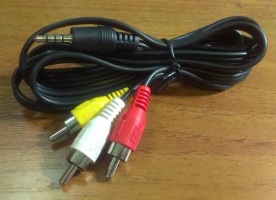 Лот: 3741378. Фото: 1. Кабель 3,5 jack - 3 RCA(M) тюльпан... Кабели