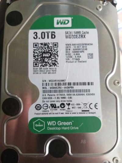 Лот: 13801806. Фото: 1. Жёсткий диск 3TB. Жёсткие диски (HDD)