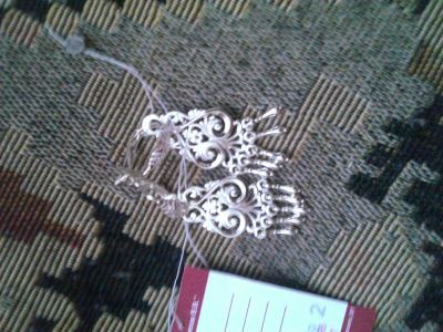 Лот: 3700255. Фото: 1. Серьги якутские серебро. Серьги, каффы