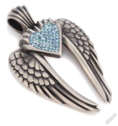 Лот: 5894453. Фото: 1. Подвеска Wings of uriel (бирюзовый... Кулоны, подвески