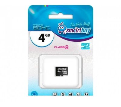 Лот: 10941804. Фото: 1. MicroSD 4 GB Smartbuy 4 classSmart... Карты памяти