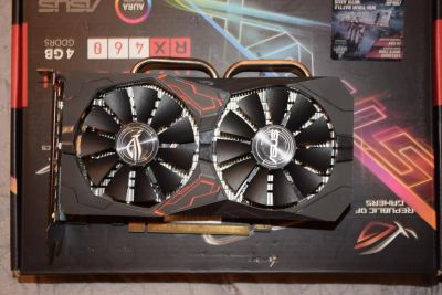 Лот: 11705651. Фото: 1. Asus AMD Radeon RX 460 strix 4Gb. Видеокарты