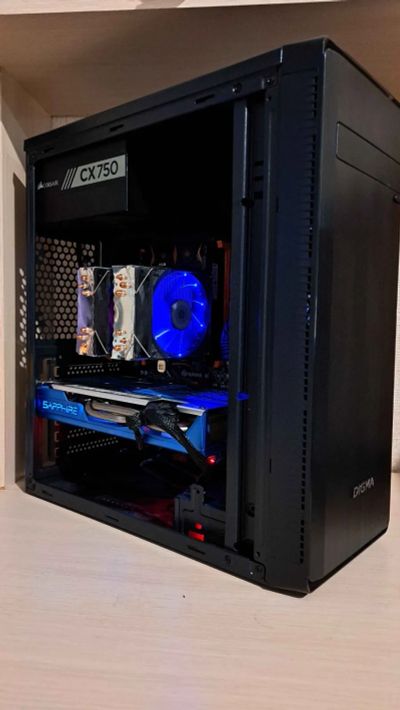 Лот: 23608662. Фото: 1. Е5 2670 V3 16Gb Rx 590 SSD 320Gb. Компьютеры в сборе