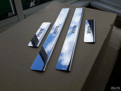 Лот: 9642523. Фото: 1. Лада Веста накладки на пороги... Детали тюнинга