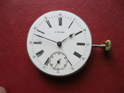 Лот: 16609073. Фото: 1. Часовой старинный механизм P.Moser... Драгоценные наручные часы