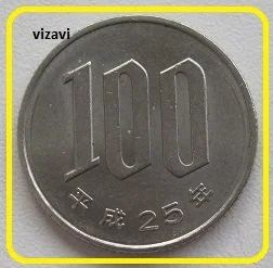 Лот: 17489561. Фото: 1. Япония 100 йен 2013 (по курсу). Азия