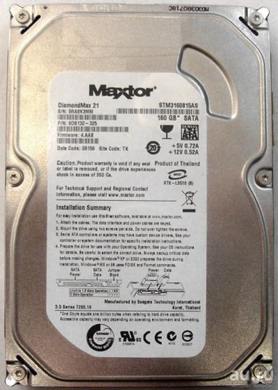 Лот: 9100142. Фото: 1. Жесткий диск (HDD) 3.5" SATA II... Жёсткие диски (HDD)