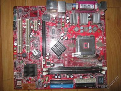 Лот: 801071. Фото: 1. Материнская плата MSI RC410M... Материнские платы