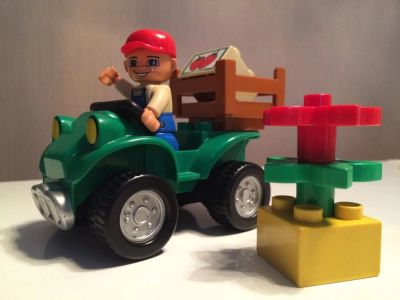 Лот: 7376533. Фото: 1. LEGO Duplo 5645 Фермерский квадроцикл. Конструкторы