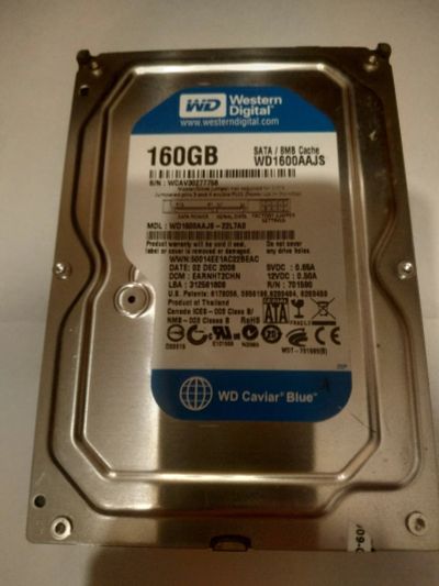 Лот: 14929272. Фото: 1. Жесткие диски для компьютера 160... Жёсткие диски (HDD)