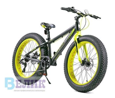 Лот: 14478133. Фото: 1. Велосипед Fat Bike BLACK AQUA. Велосипеды