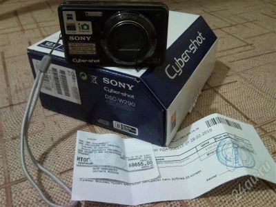 Лот: 481986. Фото: 1. SONY CIBER-SHOT DSC W290B. Цифровые компактные