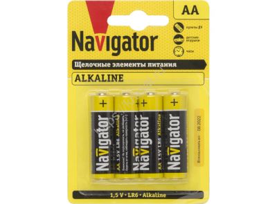 Лот: 19027294. Фото: 1. Батарейка Navigator 94782 LR6... Батарейки, аккумуляторы, элементы питания