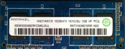 Лот: 11229054. Фото: 1. Ramaxel 2GB DDR3L RAM 1600 Mhz... Оперативная память