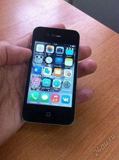 Лот: 5685282. Фото: 1. iphone 4 16g Обмен на белый iphone... Смартфоны