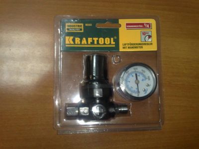 Лот: 3878790. Фото: 1. Манометр Kraftool, 1/4" давление... Пневмоинструмент