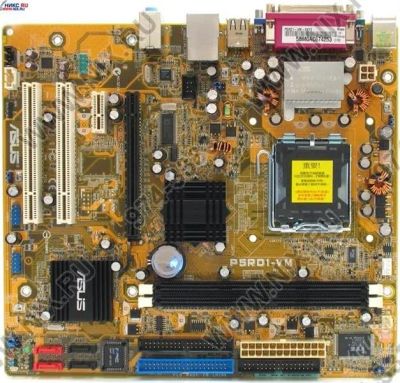 Лот: 1475340. Фото: 1. мать S-775 asus p5rd1-vm. Материнские платы