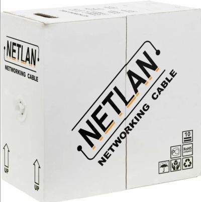 Лот: 25356322. Фото: 1. Интернет кабель Netlan 5e, 305m. Провода, кабели
