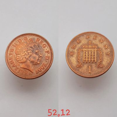 Лот: 15596300. Фото: 1. монета Великобритания 1 пенни... Великобритания и острова