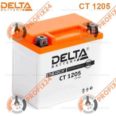 Лот: 14326648. Фото: 1. Аккумулятор DELTA CT 1205/YTX5L-BS... Аккумуляторы