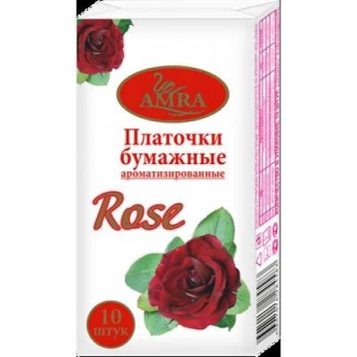 Лот: 11120487. Фото: 1. Платочки бумажные с ароматом розы... Бытовая химия
