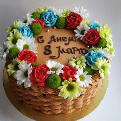 Лот: 11463587. Фото: 1. Торт женский, весенний подарочный. Торты, пирожные