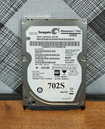 Лот: 19811331. Фото: 1. Жесткий диск SATA-II 2,5 Seagate... Жёсткие диски (HDD)