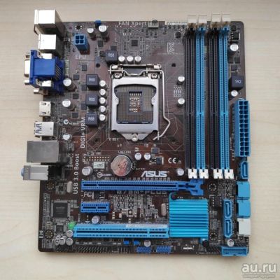 Лот: 14904325. Фото: 1. ASUS B75M-PLUS. Материнские платы