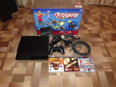 Лот: 3444810. Фото: 1. Sony PlayStation 3 slim 320 gb. Игровые приставки, консоли