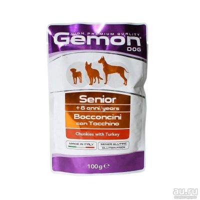 Лот: 10400155. Фото: 1. корм Gemon Dog Для Пожилых Собак... Корма