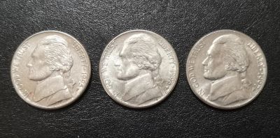 Лот: 22165253. Фото: 1. Лот монет 5 центов 1995, 1996... Америка