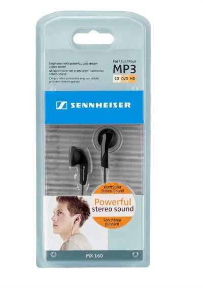 Лот: 3049694. Фото: 1. Наушники Sennheiser MX160 Black... Наушники, гарнитуры