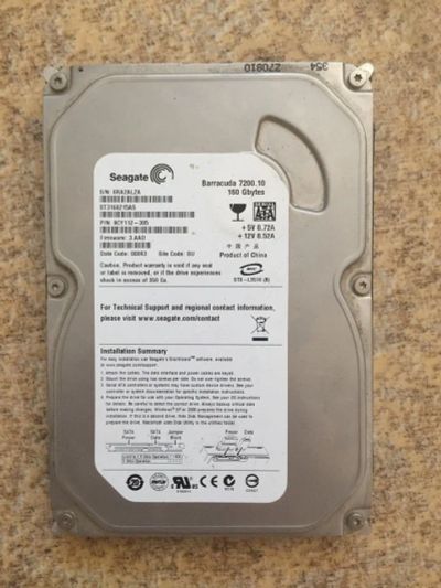 Лот: 12317141. Фото: 1. Жесткий диск seagate barracuda... Жёсткие диски (HDD)