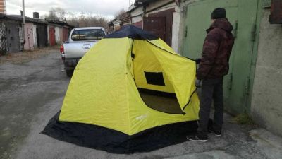 Лот: 12616191. Фото: 1. Палатка для зимней рыбалки Helios... Палатки, тенты