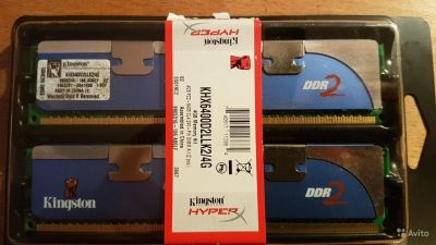 Лот: 11345188. Фото: 1. Kingston Hyper X DDR2 800 MHz... Оперативная память