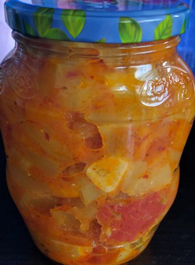 Лот: 20761210. Фото: 1. Кабачки с морковью и томатом 700... Консервы