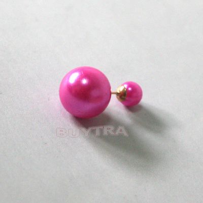 Лот: 4975246. Фото: 1. Пусеты темно-розовые. Серьги, каффы