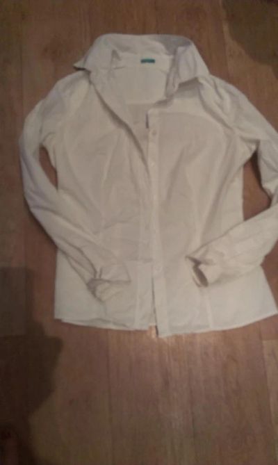 Лот: 6274281. Фото: 1. белая фирменная рубашка блузка... Блузы, рубашки, водолазки